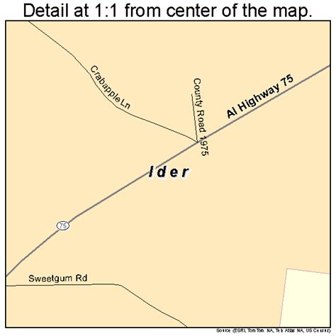 Ider Alabama Street Map 0137312