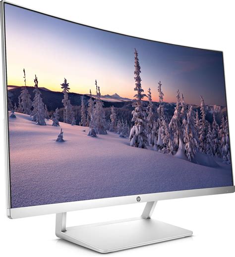 HP 27 Ecran PC incurvé Full HD 27" Argent/Blanc (VA/LED, HDMI ...