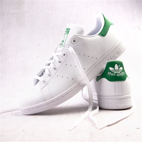 Mens adidas Stan Smith Athletic Shoe - White / Fairway Green | Journeys