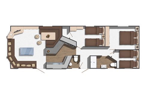 Floor plan 2D caravan :: Behance