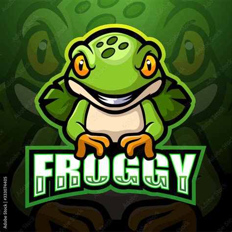 Frog mascot esport logo design Stock Vector | Adobe Stock