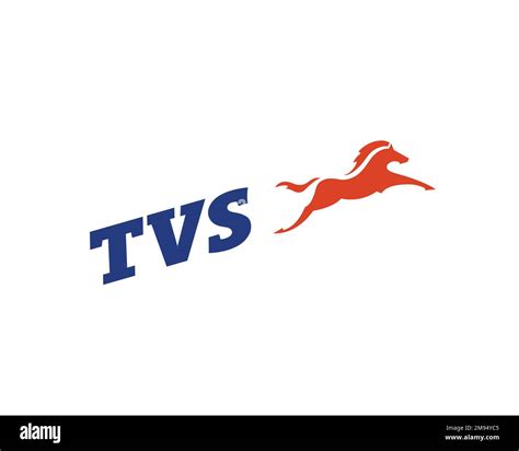 TVS Motor Company, rotated logo, white background Stock Photo - Alamy