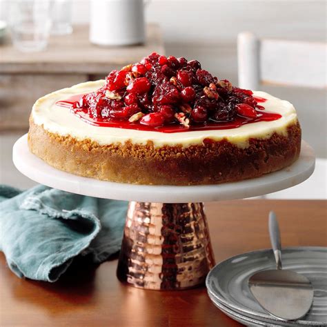 Creamy Cranberry Cheesecake Recipe | Taste of Home