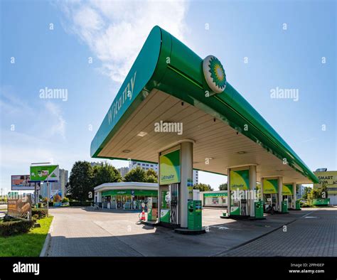 A picture of a BP Gas Station Stock Photo - Alamy