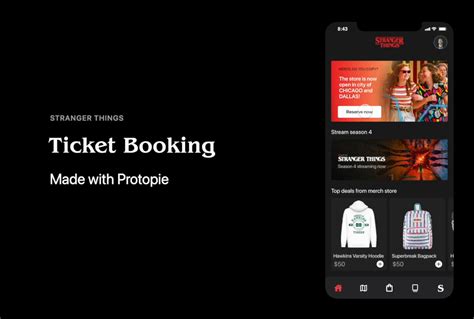 Stranger Things | Ticket booking by Yadwinder Singh on Dribbble