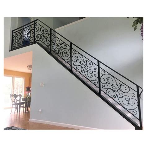 Modern Design Wrought Iron Balcony Railing Outdoor French Square Tube ...