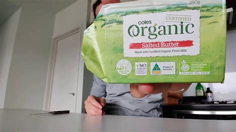 Butter Review #6 - 'Coles' Certified Organic Australian Butter - YouTube