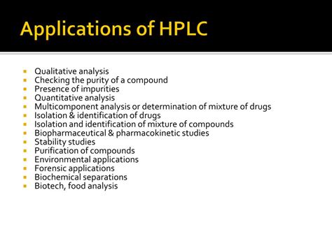 PPT - HPLC PowerPoint Presentation, free download - ID:7122680