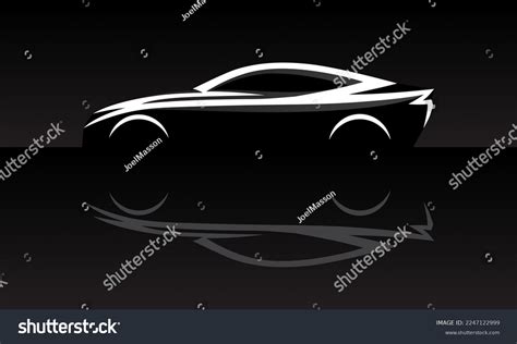 Sports Car Vehicle Silhouette Side Profile Stock Vector (Royalty Free ...