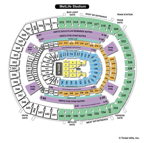 Metlife Stadium Seating Chart Box Seats - Velcromag