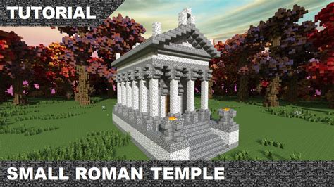 Minecraft Small Roman Temple Tutorial & Download - YouTube