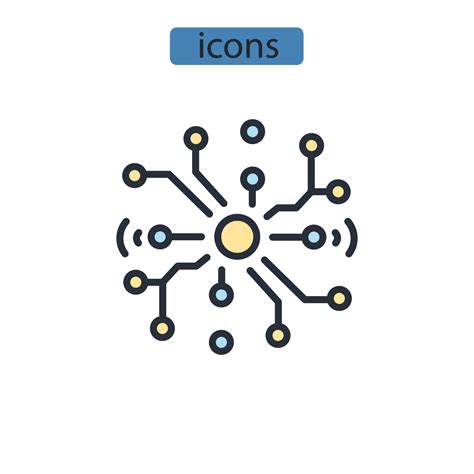 neural networks icons symbol vector elements for infographic web ...