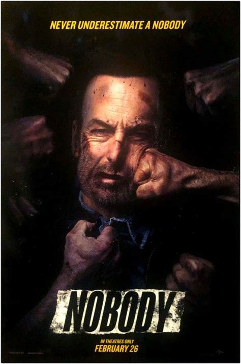 "NOBODY" - 2021 - Original 27x40 Movie Poster - Advance Style | Gold ...