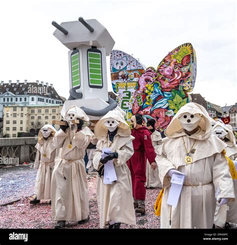 Costume at the Basel Fasnacht parade in Switzerland Stock Photo - Alamy