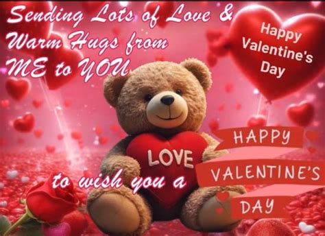 Sending Love And Hugs From Me To You. Free Happy Valentine's Day eCards ...