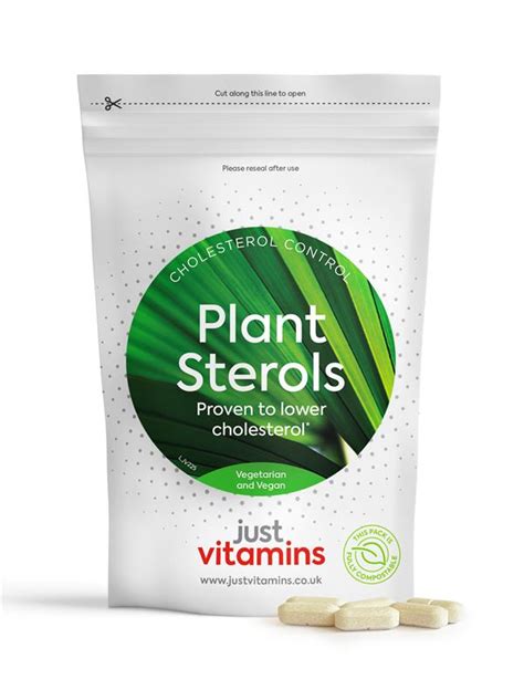 Plant Sterols 800mg Tablets | Buy Online | Free Delivery Over £30