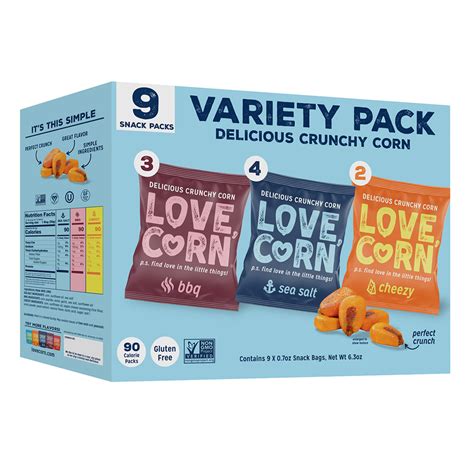 Love Corn Variety Pack 6.3 oz Box | Nassau Candy