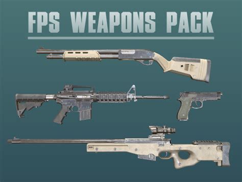 Fps Gun Pack | 3D Guns | Unity Asset Store