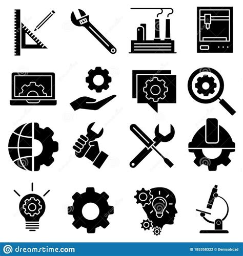 Engineering Icon Vector Set