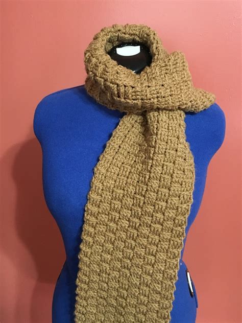 Crochet Basket Weave Scarf Pattern - Etsy