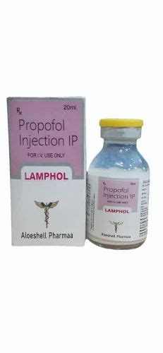 Propofol Injection, 20ml at Rs 80/vial in New Delhi | ID: 2852130135533