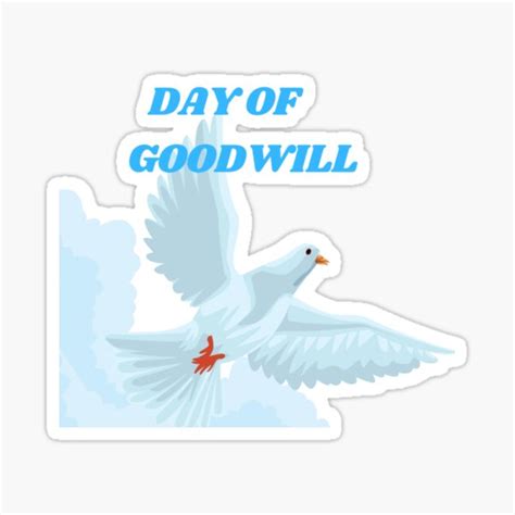 "day of goodwill" Sticker for Sale by DiGezer | Redbubble