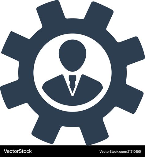 Business management icon Royalty Free Vector Image