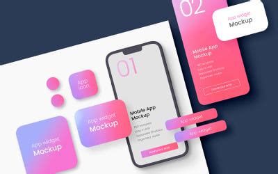 Mobile App Screen Mockup PSD #366322 - TemplateMonster