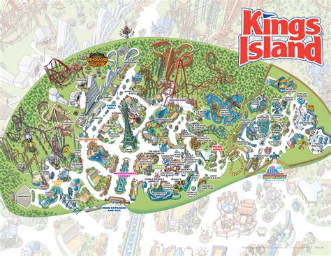 Kings Island Printable Map