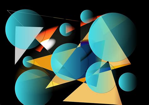 Multiple Geometry Blue Shapes Wallpaper Hd Abstract 4k Wallpapers ...