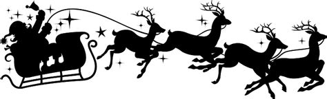 Santas Sleigh Silhouette Stock Illustration - Download Image Now - iStock