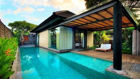 carton rainure camouflage villa di seminyak bali private pool ...