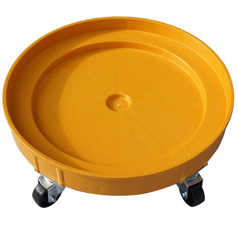 30 Gallon and 55 Gallon Heavy Duty Plastic Drum Dolly – Durable Plastic ...