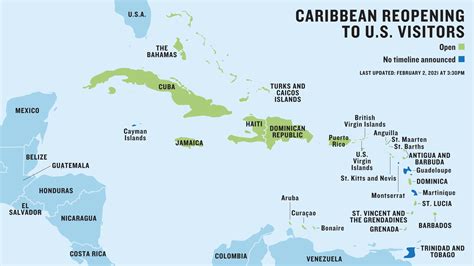 Caribbean Countries And Capitals Map