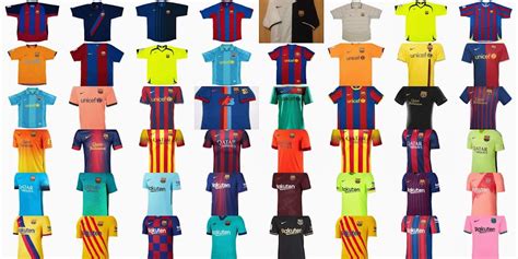 Lamber Apresentador inflação barcelona kits through the years Renúncia ...