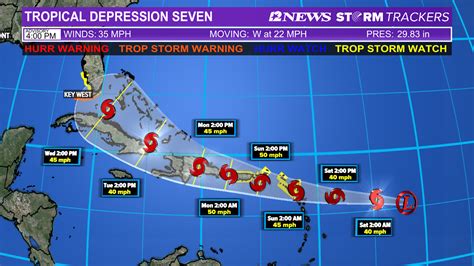 Tropical Depression 7 forecast to become Tropical Storm Grace ...