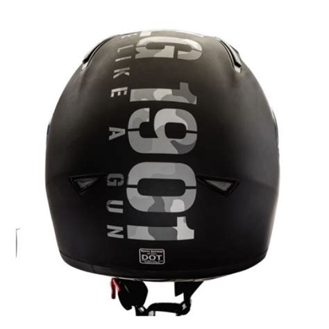 MLG CAMO MATTE BLACK HELMET - CooperB Motorcycles