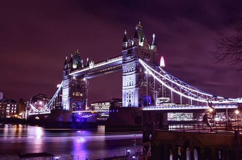 Download United Kingdom London Night Building Bridge Man Made Tower ...