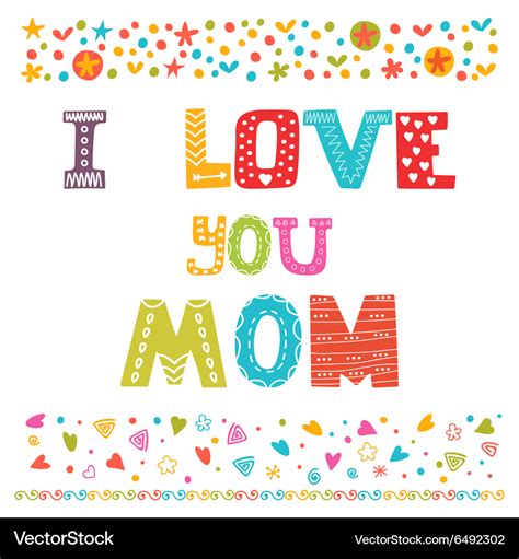 I Love You Mom Cards