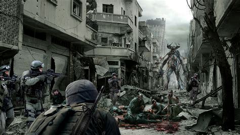 Cool Zombies And Soldiers Wallpaper