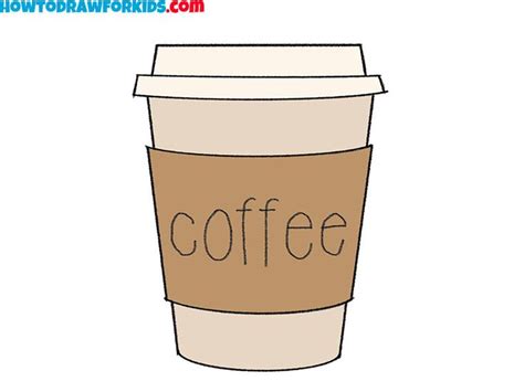 How to Draw a Cup of Coffee - Easy Drawing Tutorial For Kids | Coffee ...