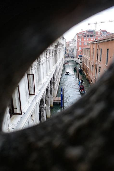 Venice, Italy - 15 Nov, 2022: the Bridge of Sighs from Inside the Doges ...