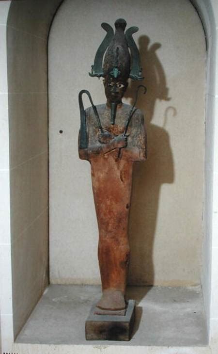 Statue of the Cult of Osiris (painted wo - Ptolemaic Period Egyptian ...