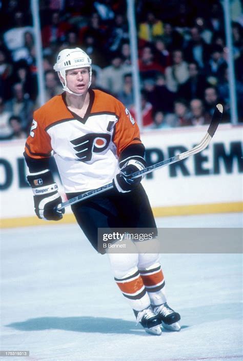 Mark Howe of the Philadelphia Flyers skates on the ice during an NHL ...