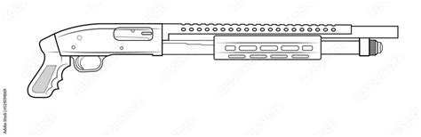 How To Draw A Pump Shotgun