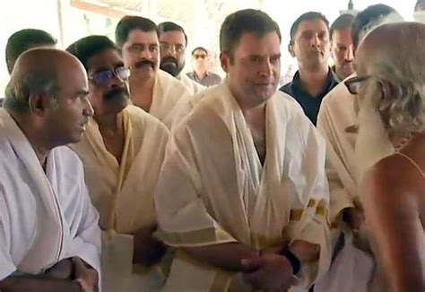 Watch: Congress President Rahul Gandhi Performs Rituals, Offers Prayers ...