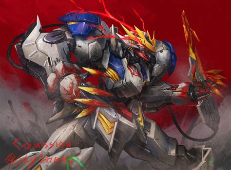 ArtStation - Gundam Barbatos Lupus Rex Fanart Commission #3 1/2