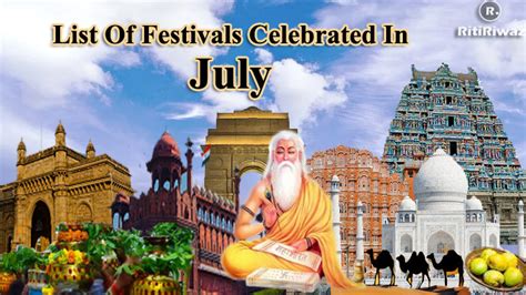 List Of Festivals In The Month Of July | RitiRiwaz