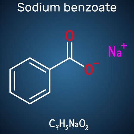 Vector of Sodium benzoate molecule. It - ID:176150392 - Royalty Free ...