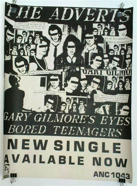 The Adverts - Gary Gilmore's Eyes promo 1977 | Punk poster, Band ...